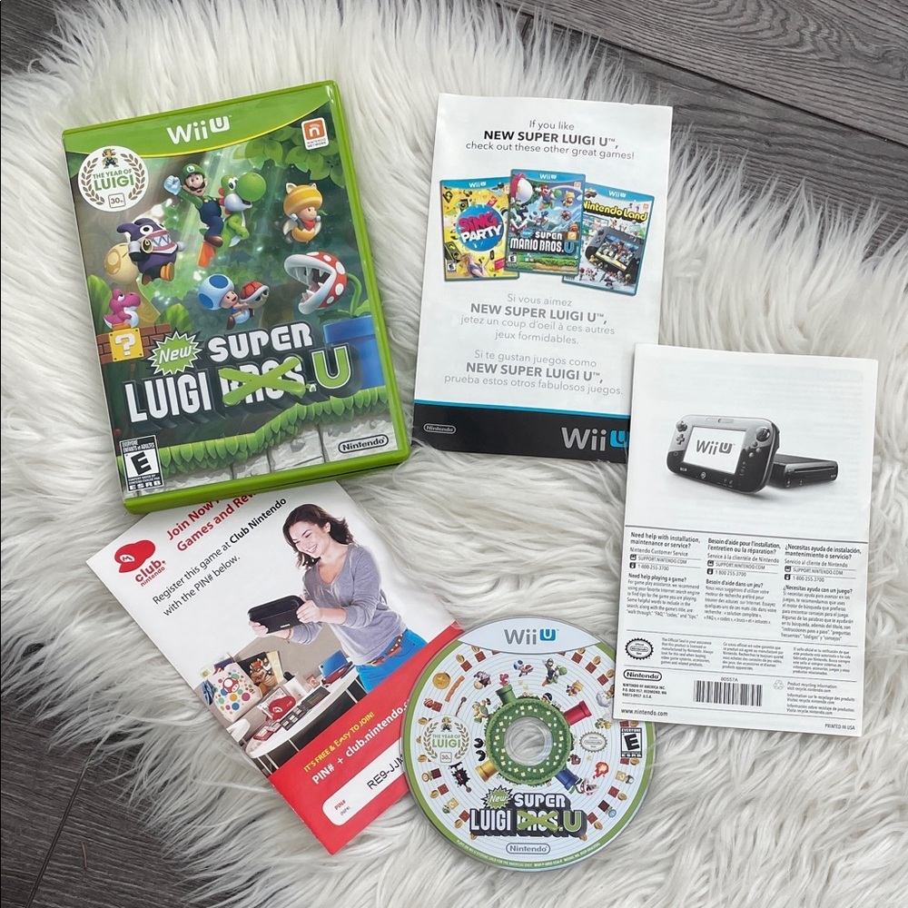 Wii game The year of LUIGI New Super Luigi U game
